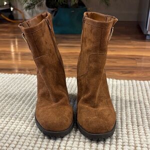 Brown Suede Ankle Boots